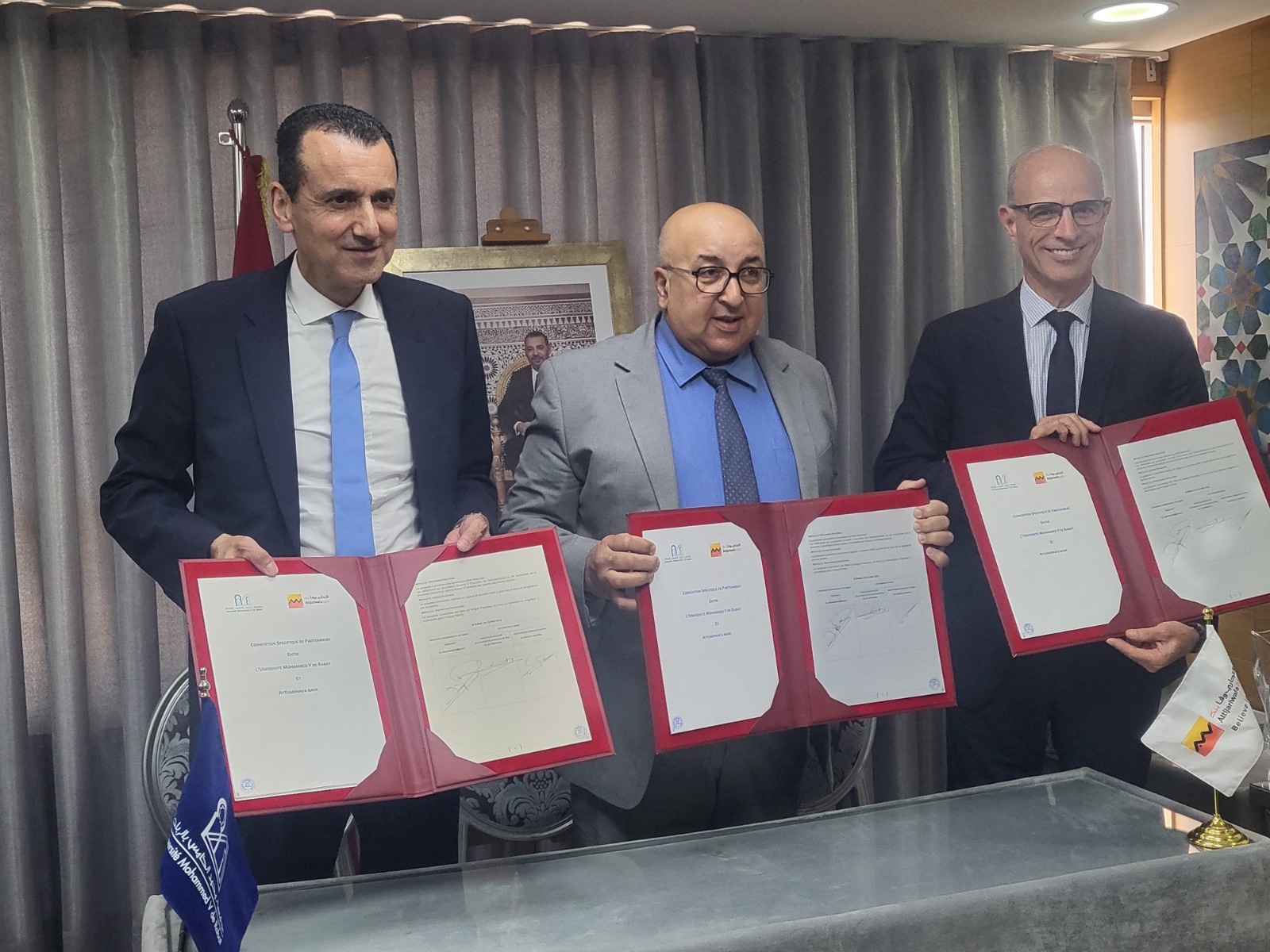 توقيع اتفاقية شراكة بين جامعة محمد الخامس بالرباط ومجموعة التجاري وفا بنك من أجل تعزيز ريادة الأعمال لدى الشباب