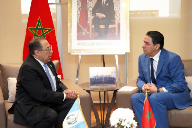بحث سبل تعزيز المبادلات التجارية بين المغرب وغواتيمالا