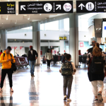مسافرون داخل مطار بالمغرب